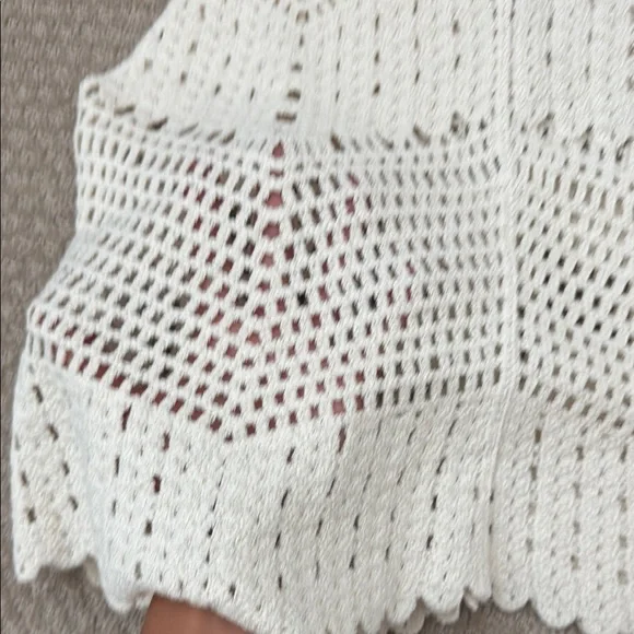 Cherry Crochet White Top - Picture 6 of 9